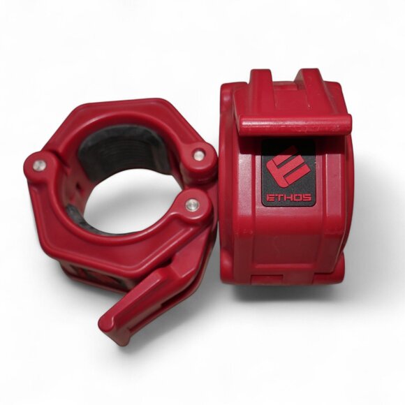 ETHOS Lock-Jaw Olympic Quick Release Barbell Collars 1 Pair - Picture 2 of 5